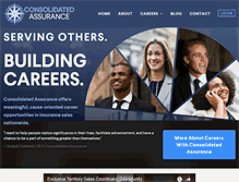 Tablet Screenshot of consolidatedassurance.com